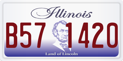 IL license plate B571420