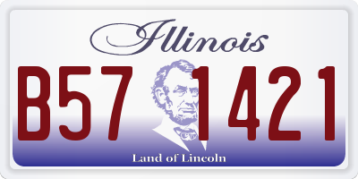 IL license plate B571421