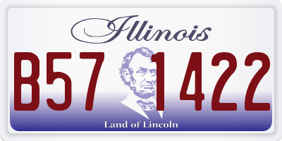 IL license plate B571422