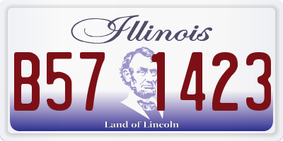 IL license plate B571423