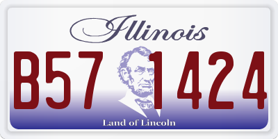 IL license plate B571424