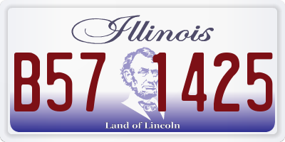 IL license plate B571425