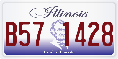 IL license plate B571428