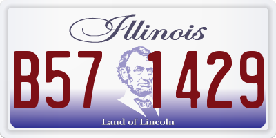 IL license plate B571429