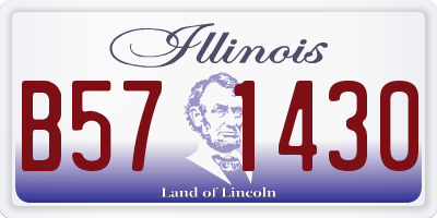 IL license plate B571430