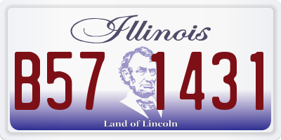 IL license plate B571431
