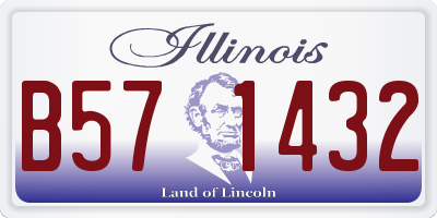 IL license plate B571432