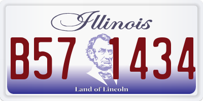 IL license plate B571434