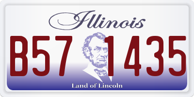 IL license plate B571435