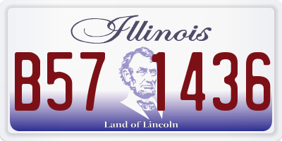 IL license plate B571436