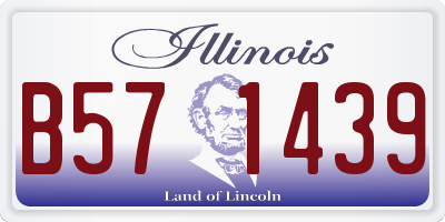 IL license plate B571439