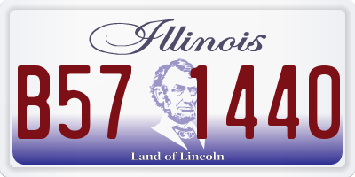 IL license plate B571440