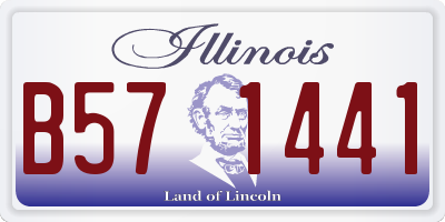 IL license plate B571441