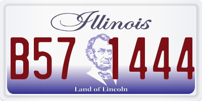 IL license plate B571444