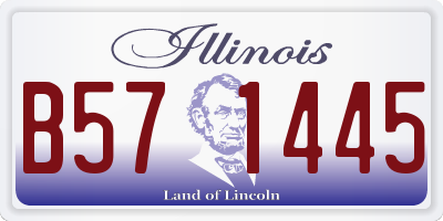 IL license plate B571445