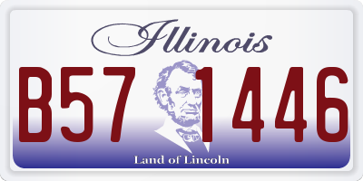 IL license plate B571446