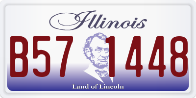 IL license plate B571448