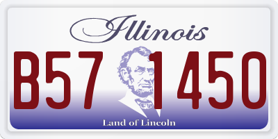 IL license plate B571450
