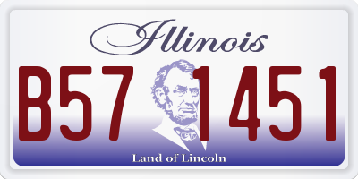 IL license plate B571451