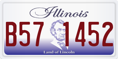 IL license plate B571452