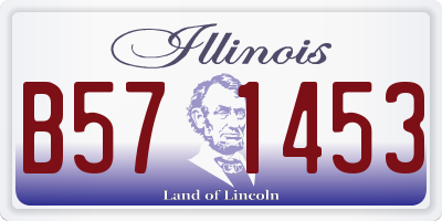 IL license plate B571453