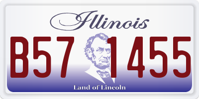 IL license plate B571455