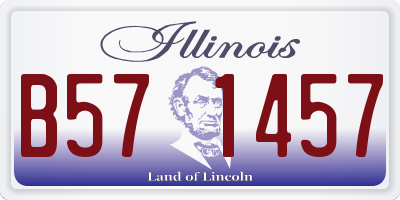 IL license plate B571457