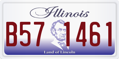 IL license plate B571461