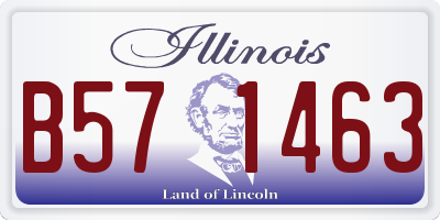 IL license plate B571463