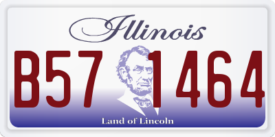 IL license plate B571464