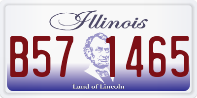 IL license plate B571465