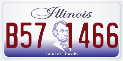 IL license plate B571466