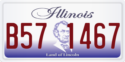 IL license plate B571467