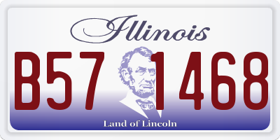 IL license plate B571468