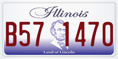 IL license plate B571470