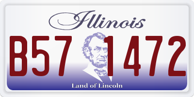 IL license plate B571472