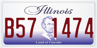 IL license plate B571474