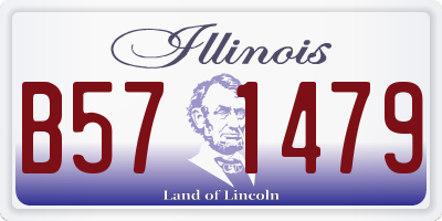IL license plate B571479