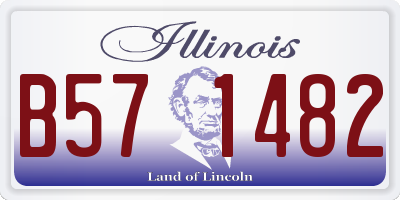 IL license plate B571482