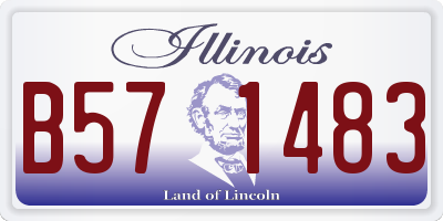 IL license plate B571483