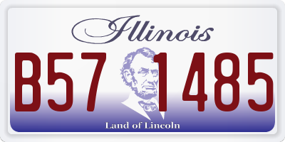 IL license plate B571485