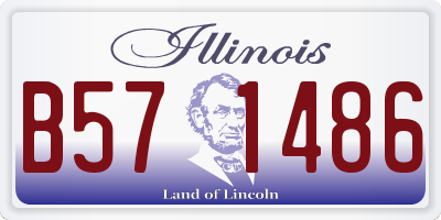 IL license plate B571486