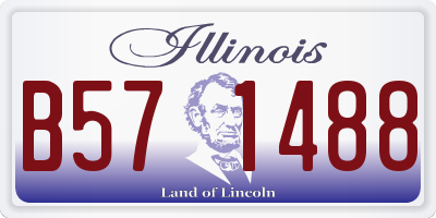 IL license plate B571488