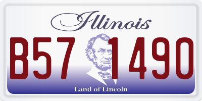 IL license plate B571490