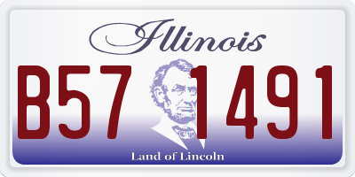 IL license plate B571491