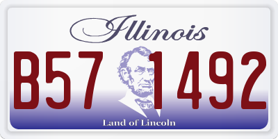 IL license plate B571492