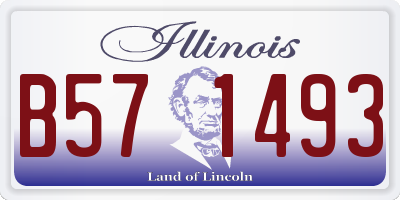 IL license plate B571493