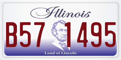 IL license plate B571495