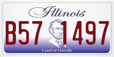 IL license plate B571497