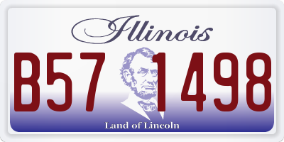 IL license plate B571498